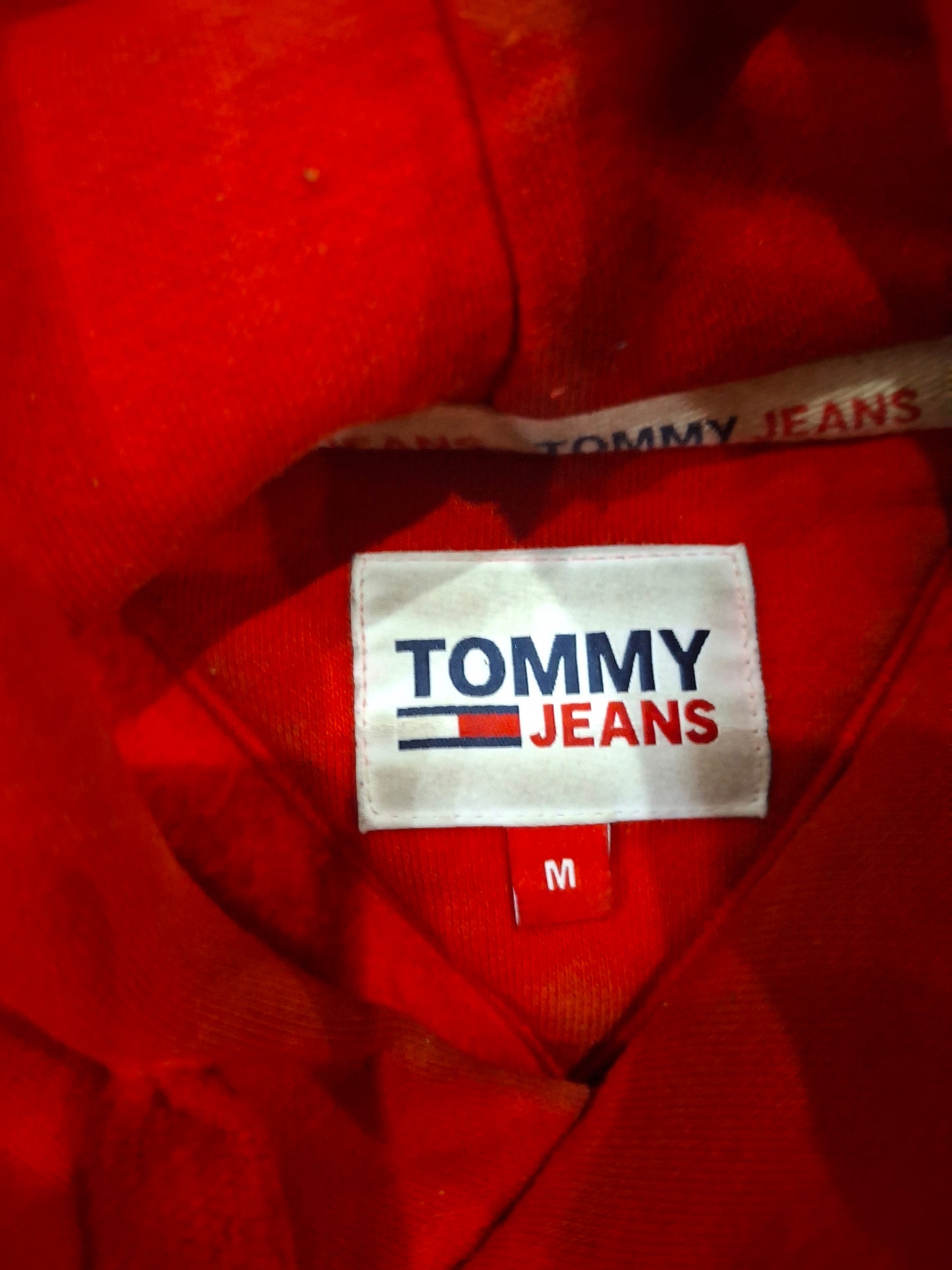100% Authentic Red Tommy Jeans College graphic 85 Hoodie, #mirencle, Medium, #unique